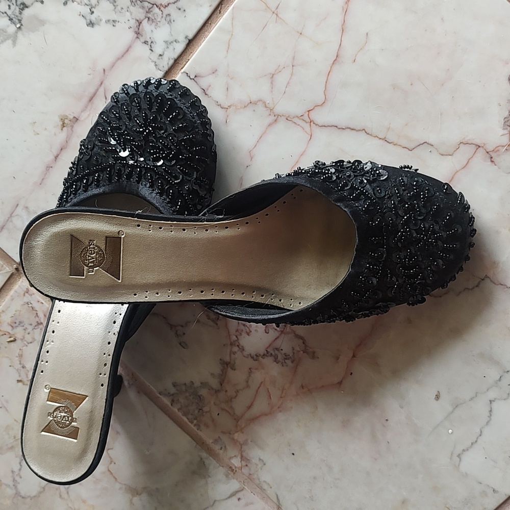 Sequin short heels